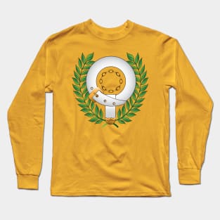 Knight's Belt & Chain over a Laurel Wreath Long Sleeve T-Shirt